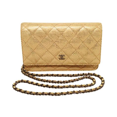 chanel wallet on chain lizard used|used chanel wallets.